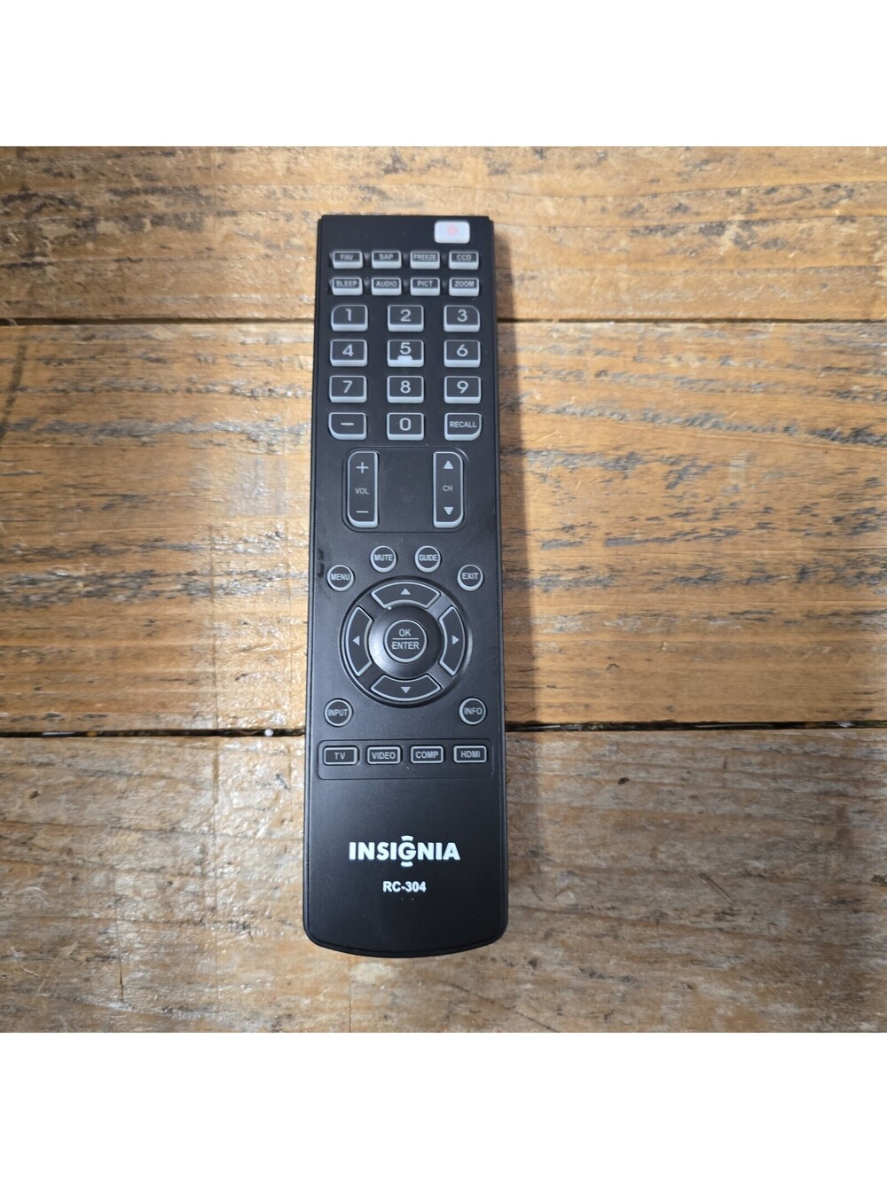 Insignia Remote Control RC-304. Tested.